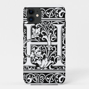 Coques Pour iPhone Lettre H Monogramme médiéval Art Nouveau