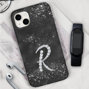 Coque Case-Mate iPhone LETTRE HERBE STYLE CRYstal ROPIER R noir