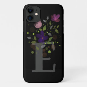 Case-Mate iPhone Case Lettre initiale E Plus Floral Design