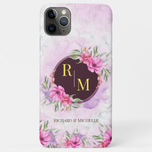 Case-Mate iPhone Case Lettre initiale florale de couronne Monogramme Nom