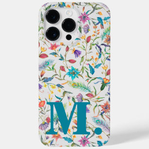 Coque Case-Mate iPhone Lettre Initiale Monogramme Floral Coloré