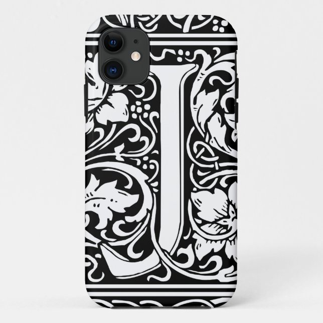Coques Case-Mate iPhone Lettre J Monogramme médiéval Art Nouveau (Dos)