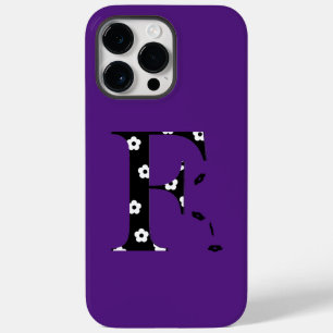Coque Case-Mate iPhone lettre modèle de fleur F Coque-coque iphone