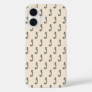 Coque Pour iPhone 16 LETTRE MONGRAPHIQUE NOUVELLE Typographie