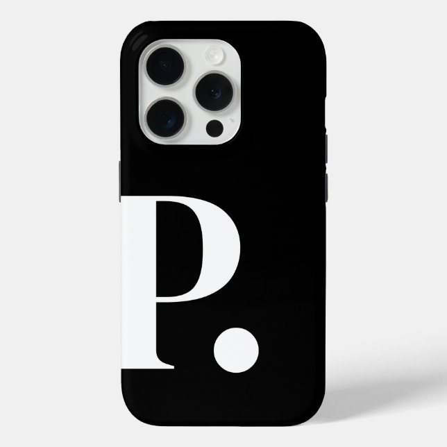 Coques Case-Mate iPhone LETTRE MONOGRAPHIQUE BLANC BLANC BASSE COULEUR Min (Verso)