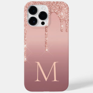 Coque Case-Mate iPhone LETTRE MONOGRAPHIQUE Parties scintillant Rose rous
