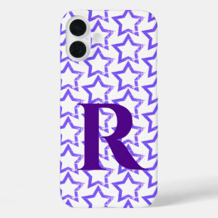 Coque Pour iPhone 16 Plus Lettre monographique personnalisée Pastel Purple S