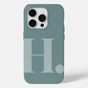 Coque Case-Mate iPhone LETTRE MONOGRAPHIQUE VERT COULEUR DE BASE Style mi