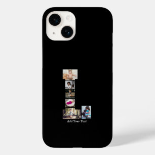 Coque Case-Mate iPhone Lettre noire et blanche L Photo Collage
