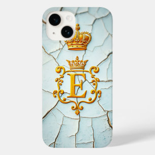 Coque Case-Mate iPhone Lettre Ornementale Dorée avec Couronne Royale