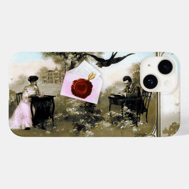 COQUES Case-Mate iPhone LETTRE VALENTINE ROMANTIQUE, SCEAU DE CIRE ROUGE (Verso (horizontal))