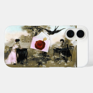 COQUE POUR iPhone 16 LETTRE VALENTINE ROMANTIQUE, SCEAU DE CIRE ROUGE