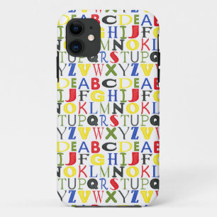 Coque iPhone 11 Lettres brillamment colorées par Megan Meagher