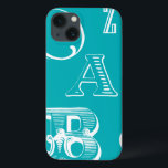 iPhone 13 Case Lettres décoratives sur Arrière - plan bleu<br><div class="desc">Une véritable soupe alphabétique vous attend lorsque vous achetez cette impression de lettres décoratives sur un arrière - plan bleu. Une création Vision Studio,  ce serait un grand ajout à la salle d'un enfant ou à sa salle de jeux. Commandez une impression dès aujourd'hui !</div>