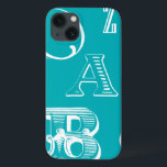 Coque Case-Mate iPhone Lettres décoratives sur Arrière - plan bleu<br><div class="desc">Une véritable soupe alphabétique vous attend lorsque vous achetez cette impression de lettres décoratives sur un arrière - plan bleu. Une création Vision Studio,  ce serait un grand ajout à la salle d'un enfant ou à sa salle de jeux. Commandez une impression dès aujourd'hui !</div>