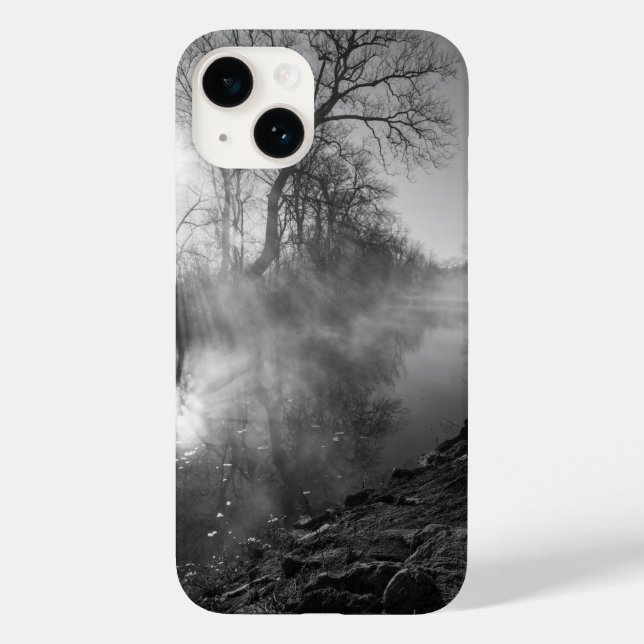 Coques Case-Mate iPhone Levée matinale de la rivière Foggy (Verso)