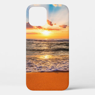 Case-Mate iPhone Case Lever de soleil coloré sur la plage de l'océan ave