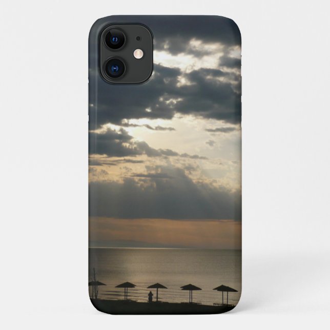 Coques Case-Mate iPhone Lever de soleil sur la plage en Grèce Paysage mari (Dos)
