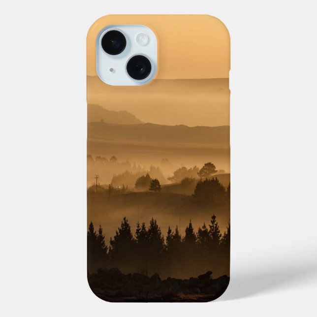 Coques Case-Mate iPhone Lever De Soleil Sur Le Paysage De Misty Rolling Hi (Verso)