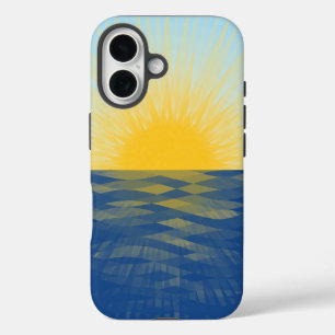 Coque Pour iPhone 16 Lever de soleil sur l'océan Nouveaux débuts