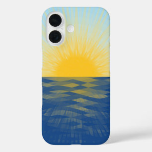 Coque Pour iPhone 16 Lever de soleil sur l'océan Nouveaux débuts