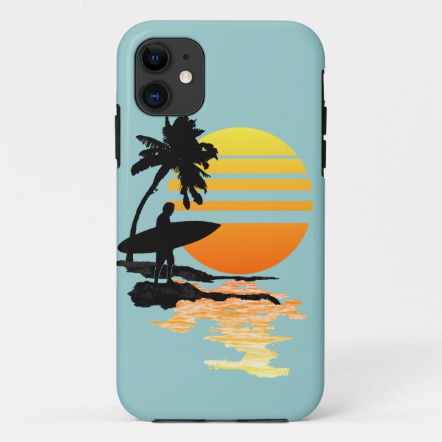 Coques Case-Mate iPhone Lever de soleil surfant (Dos)