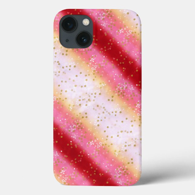 Coques Case-Mate iPhone Lever du soleil de Sakura rose tombant (Verso)