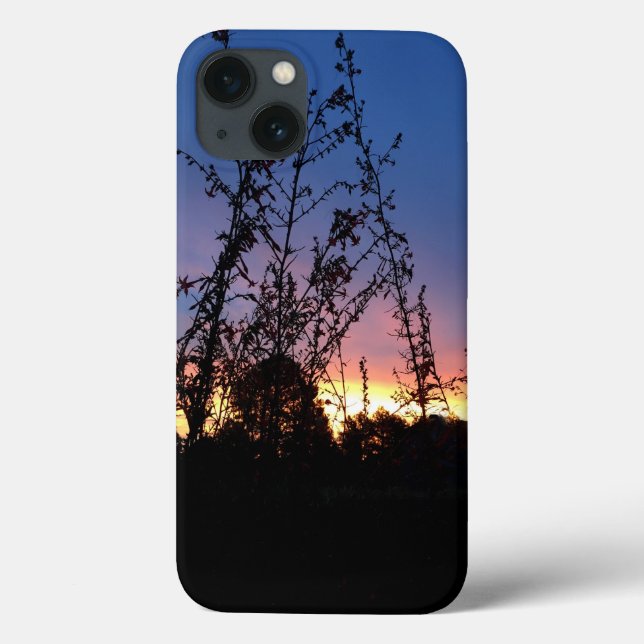 Coques Case-Mate iPhone Lever Du Soleil Entre Les Étapes Silhouette Fleurs (Verso)