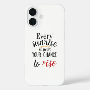 Coque Pour iPhone 16 Lever et briller : Embrassez chaque jour