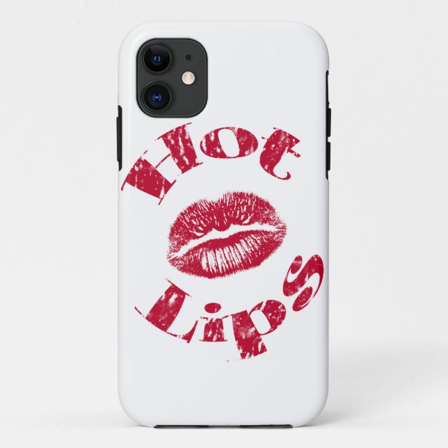 Coques Case-Mate iPhone Lèvres chaudes, Lèvres rouges (Dos)