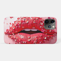 Lèvres en fleurs : Baiser papillon floral