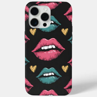 Coque Case-Mate iPhone Lèvres et coeurs Retro Pop Art