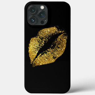 Case-Mate iPhone Case Lèvres Pailletées Or
