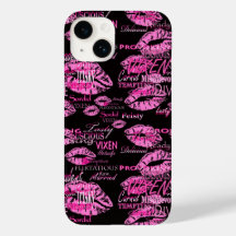 Lèvres roses Mischievous Vixen Femme Imprimer