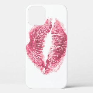 Case-Mate iPhone Case Lèvres roses réalistes, baiser isolé
