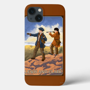 Etui iPhone 13 Lewis et Clark explorant l'ouest