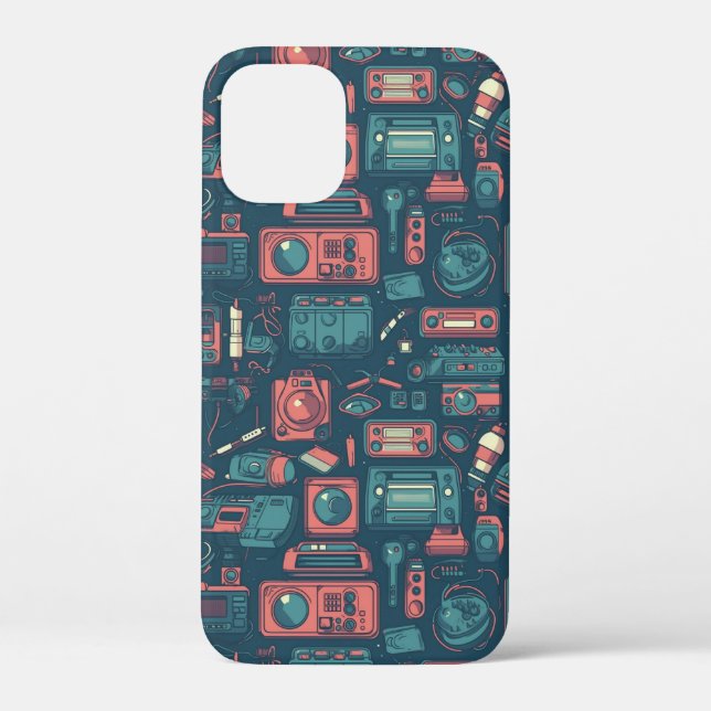 Coques Case-Mate iPhone L'explosion du passé : la technologie des années 8 (Verso)