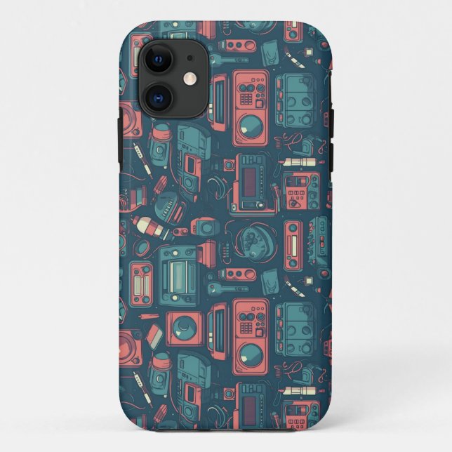 Coques Case-Mate iPhone L'explosion du passé : la technologie des années 8 (Dos)