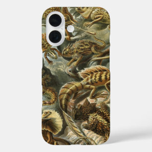 Coque Pour iPhone 16 Lézards par Ernst Haeckel Lacertilia Animal Vintag