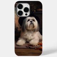 Lhasa Apso Citrouille Halloween effrayant