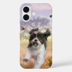 Coque Pour iPhone 16 Lhassa Apso Chig High Tail Accueil