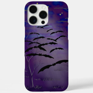 Coques iPhone 16 Pro Max L'heure ensorcelante avec pleine lune jaune et cha