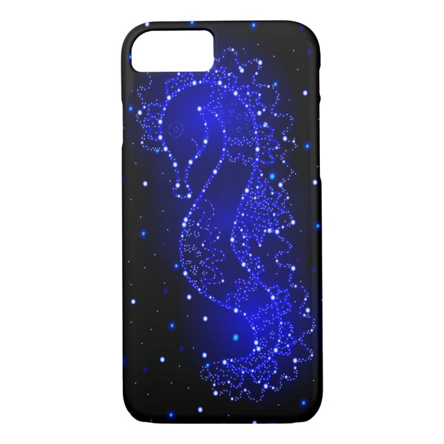 Coques Case-Mate iPhone l'hippocampe nage dans les lumières (Dos)