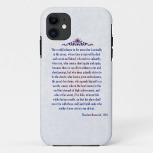 Coque Case-Mate Pour iPhone L'homme dans l'arène Teddy Roosevelt le crédit