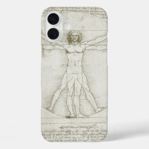 Coque Pour iPhone 16 Plus L'homme vitruvien de Léonard de Vinci