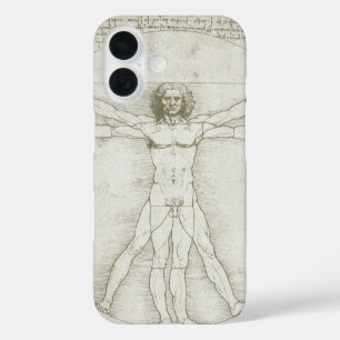 Coque Pour iPhone 16 L'homme vitruvien de Léonard de Vinci
