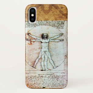Coque Case-Mate Pour iPhone L'HOMME VITRUVIEN - Parchemin antique