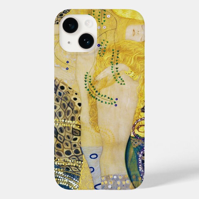 Coques Case-Mate iPhone L'Hydra, Gustav Klimt (Verso)