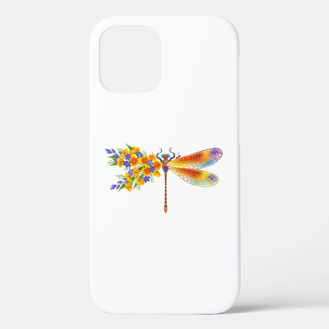 Coques Case-Mate iPhone Libellule à Fleur Jaune (Verso)