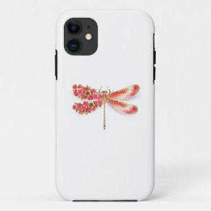 Case-Mate iPhone Case libellule de fleurs avec sakura de bijoux